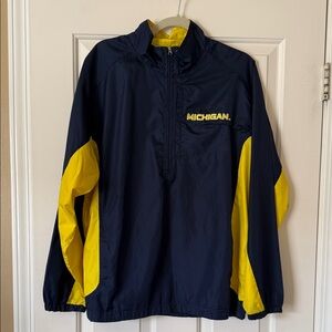 Men’s Retro Michigan Wolverines 1/4 Pullover